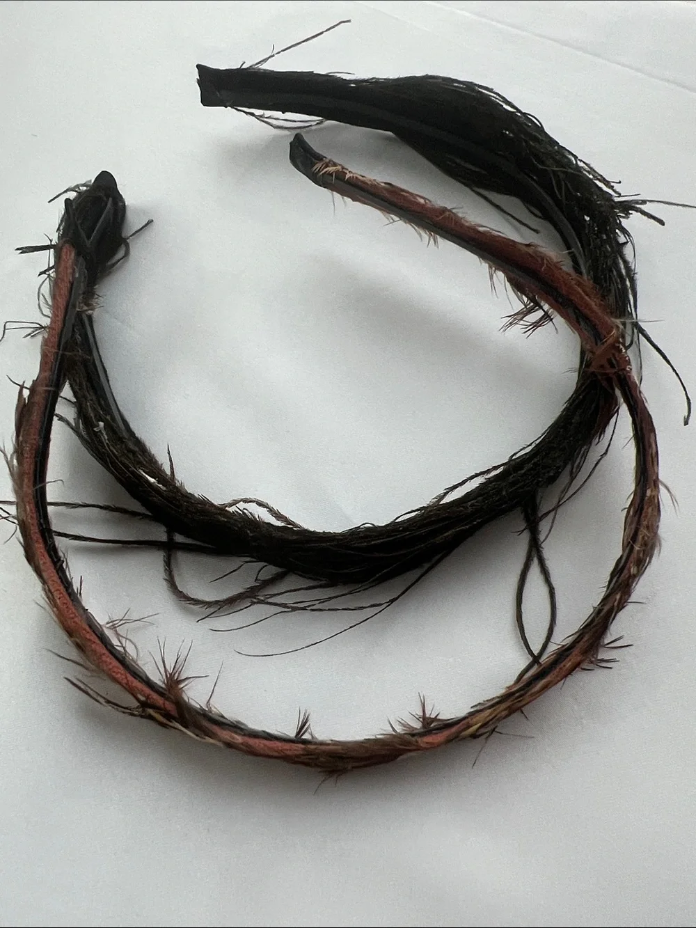 Feather Embellished Headband in Brown and Black Women’s Hair Accessory set of 2